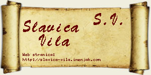 Slavica Vila vizit kartica